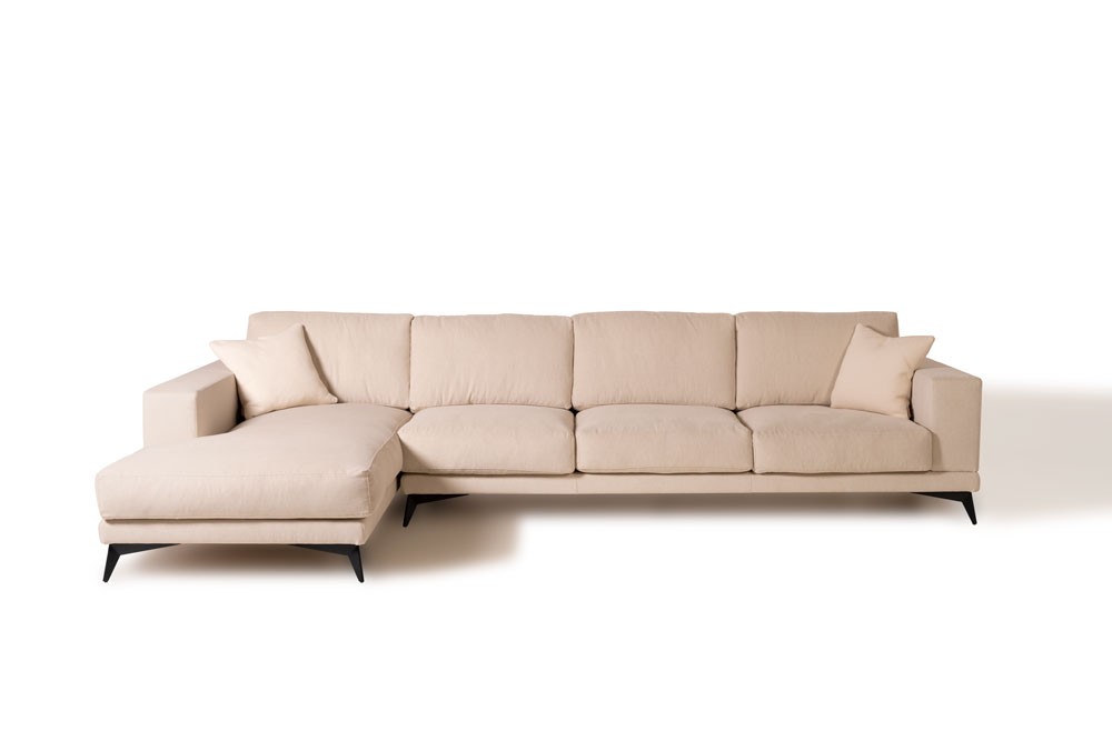 TESLA - Sofa with chaise longue